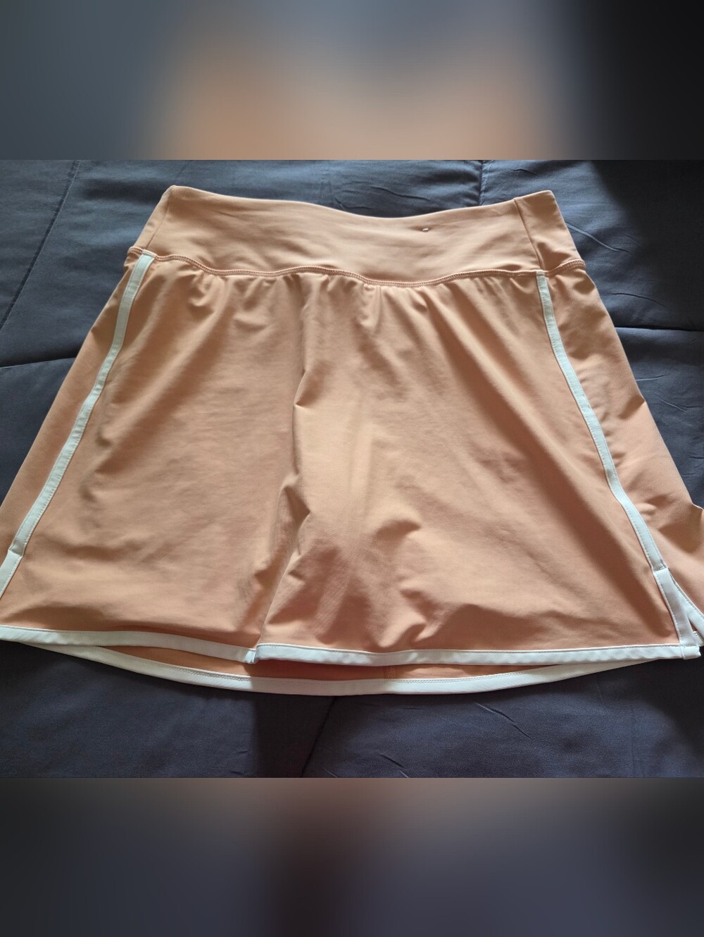 Old Navy High Rise Peach Active Skort with White Trim